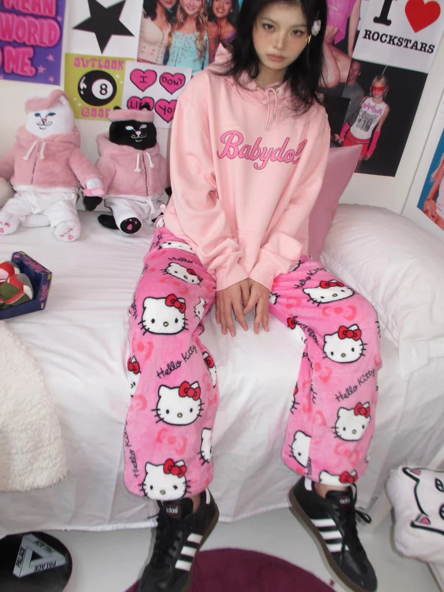 Hello Kitty Fuzzy Pants